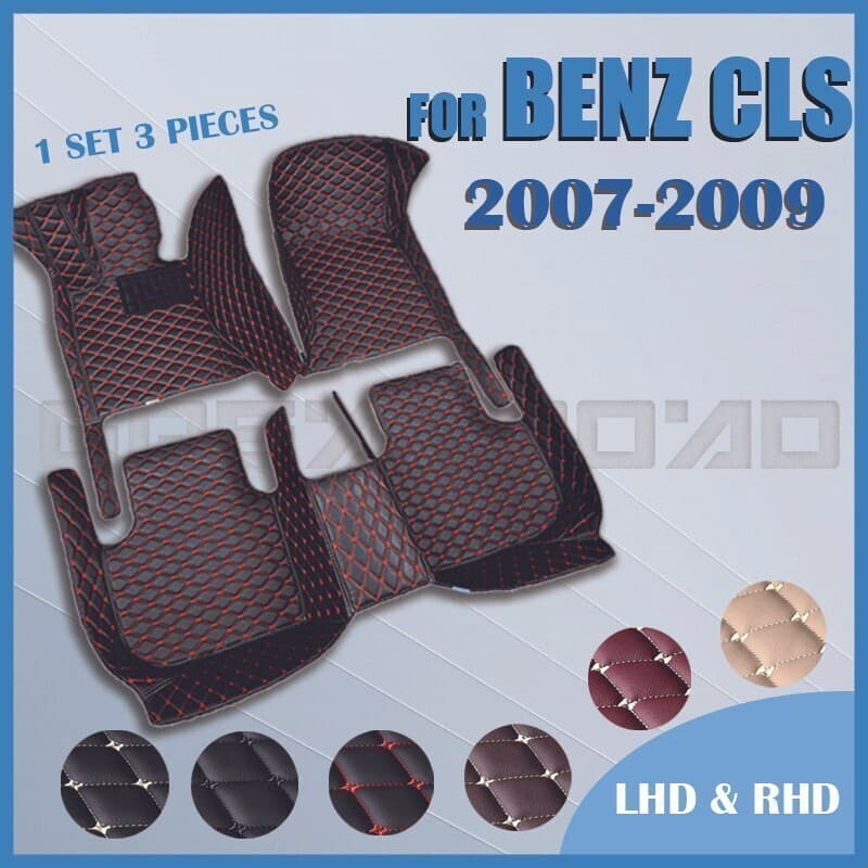 Tapetes De Carro Para BENZ CLS Classe Sedan (Quatro Assentos) 2007 2008 2009 Almofadas De Pé Automotivas Personalizadas
