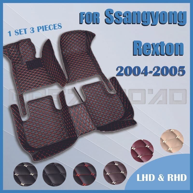 Tapetes De Carro Para Ssangyong Rexton 2004 2005 Almofadas Personalizadas Pés Automotivos Capa De Carpete Automóvel