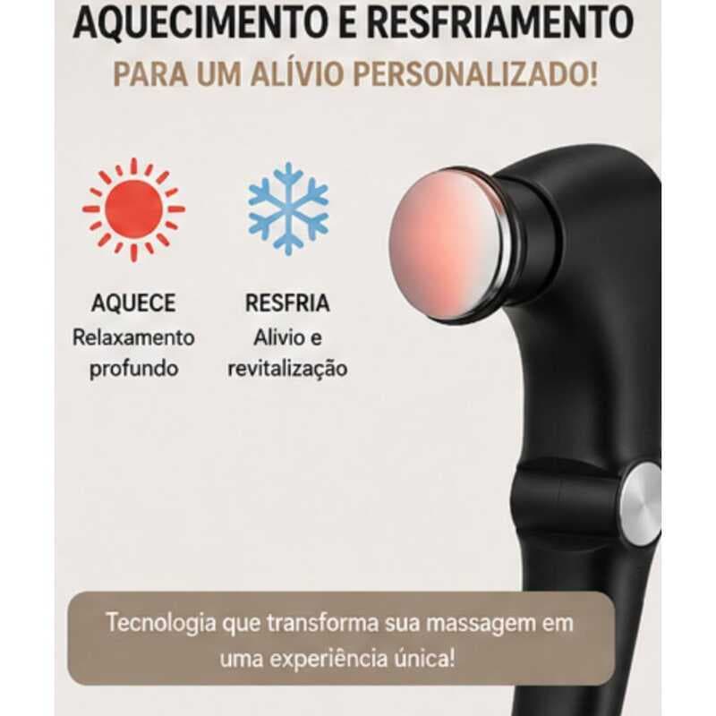 Massageador Muscular Elétrico Portátil Recarregável Relaxamento Corporal Massagem Profunda Sem Fio Premium