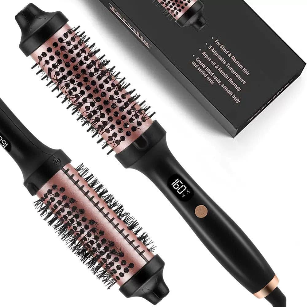 Escova Alisador Elétrica Quente Cabelo Com 2 Em1 Modelador 110V 220V