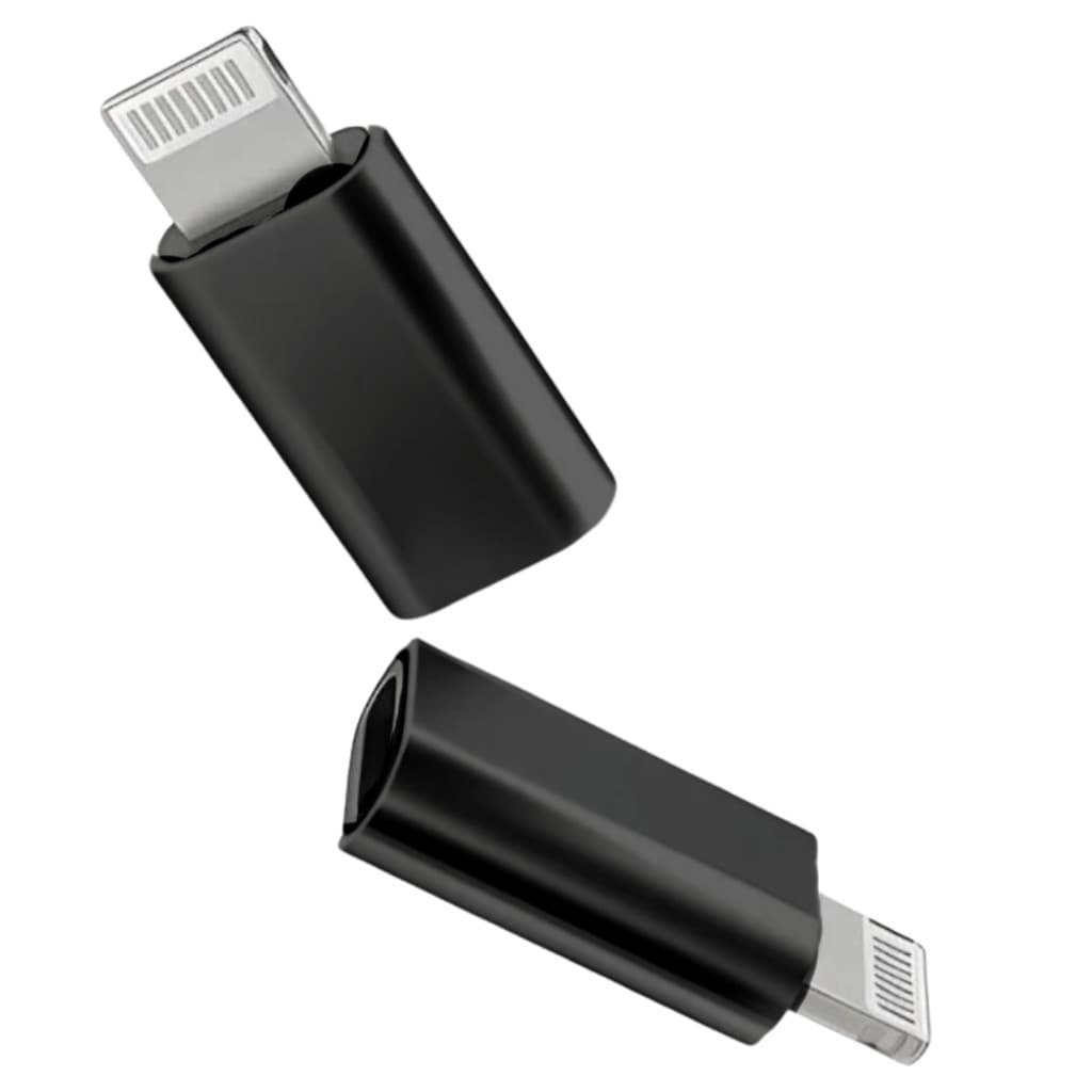 Adaptador Usb-C/Lightning para iPhone/iPad Preto Carregamento Rápido + Transferencia de Dados