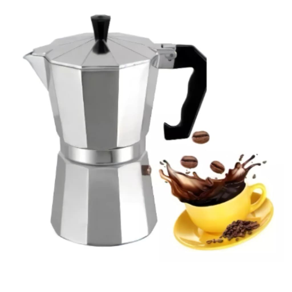 Cafeteira Italiana 6 Xícaras Fratelli Espresso Bialetti Inox Fogão Café Expresso