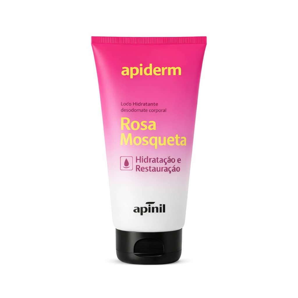 PROMOÇÃO Loção Hidratante Corporal Creme Hidratante ROSA MOSQUETA 190g Apinil Apiderm