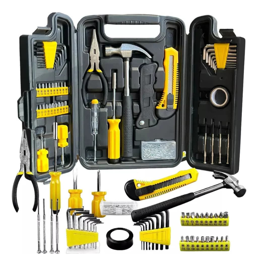 Kit Ferramentas 200 Peças Completo Com Soquetes SNEL