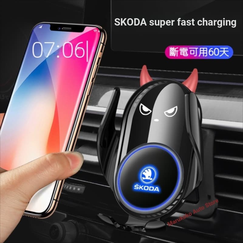 SKODA SKODA Suporte dedicado para celular Octavia Superb Kodiaq KAMIQ Suporte de navegação para carro Sensor inteligente