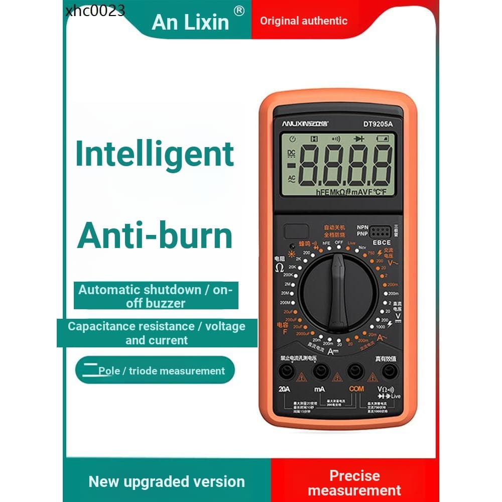 Anlixin multímetro 9205A digital de alta precisão totalmente inteligente Display digital medidor Anti-queimadura eletric