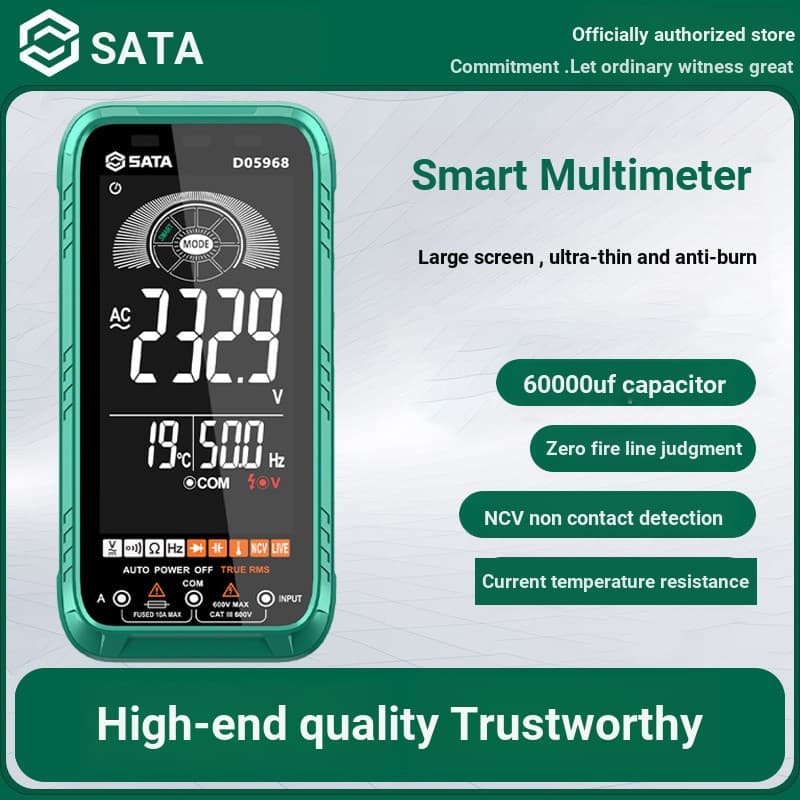Shida multímetro ultrafino digital de alta precisão multifuncional automático portátil Display digital reparação multíme