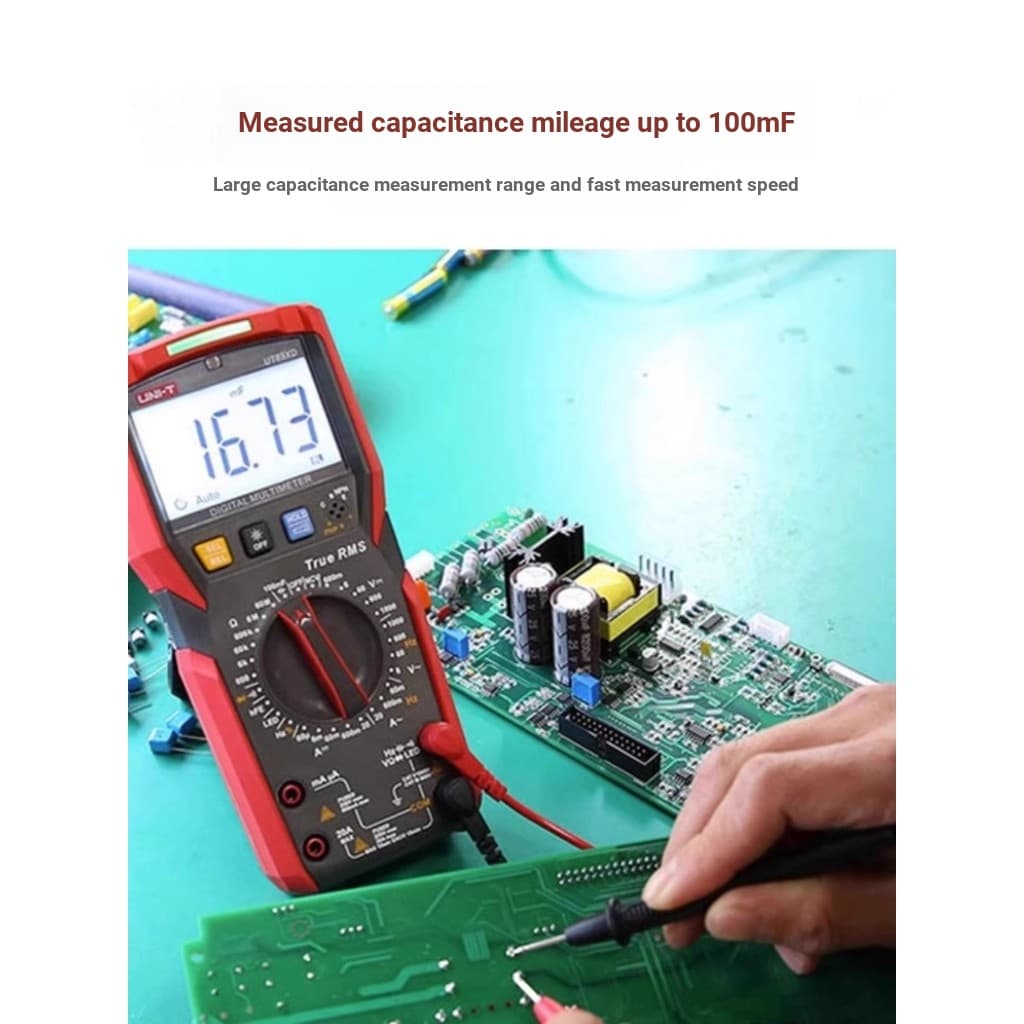 Multímetro digital UT89X exclusivo, alta precisão, valor Real efetivo, Capacitor grande, eletricista, Display digital, m