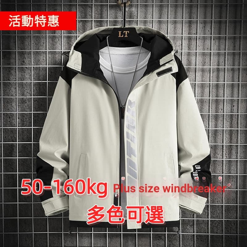 Jaqueta Americana 50-150kg Jaqueta Plus Size Jaqueta Plus Size Jaqueta Americana Masculina Jaqueta À Prova de Vento Plus