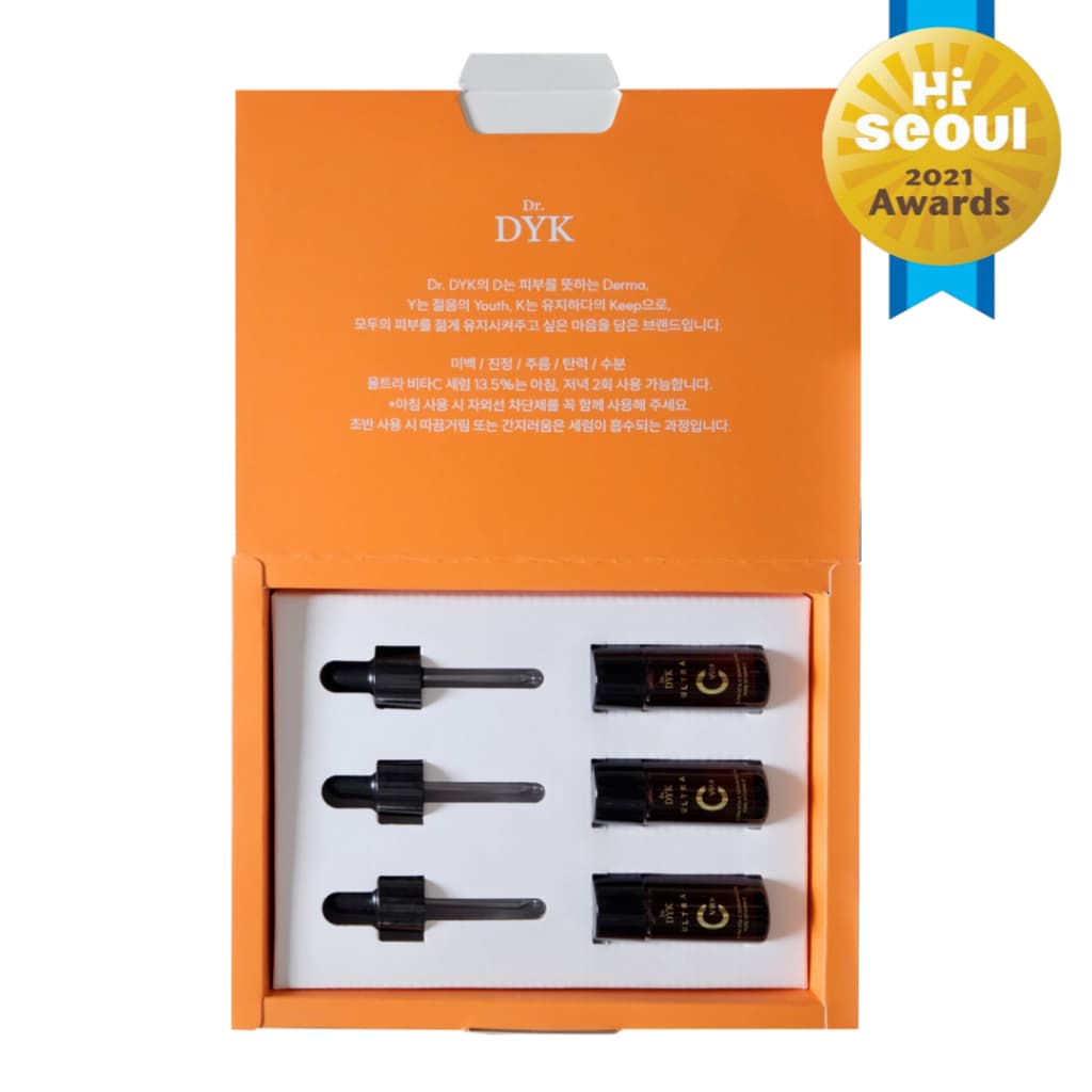 [Dr. DYK] Ultra Vita-C Serum 13,5% - Vitamina C Pura para Clareamento e Antienvelhecimento