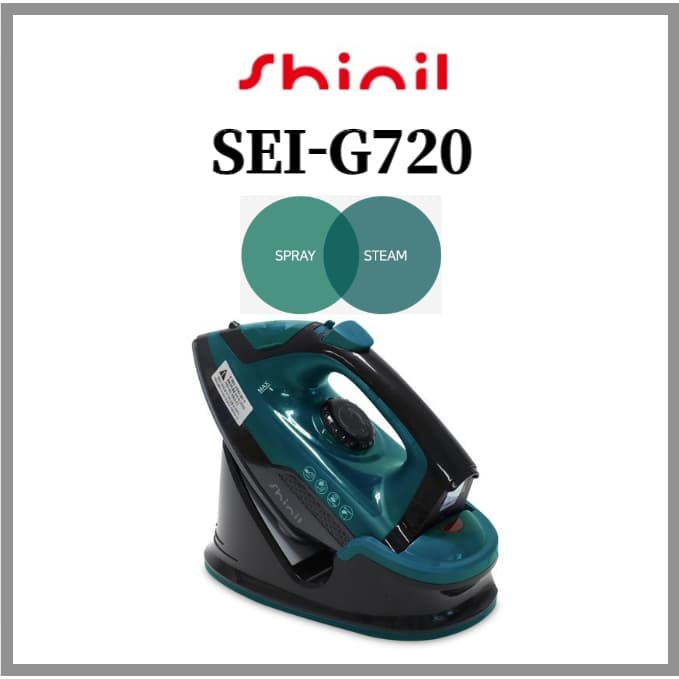 Ferro A Vapor Sem Fio Shinil SEI-G720 Revestimento Cerâmico/Função De/spray