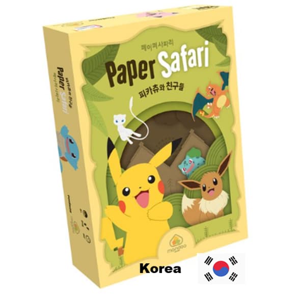 Nome Do Produto : Paper Safari Pikachu E Friends Board Game/K-Family Pokemon Goods/[Envio Da Coréia]