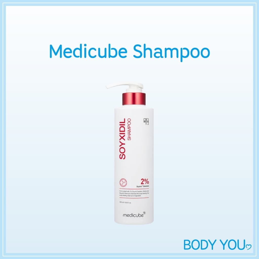 [Medicube] Shampoo Soyxidil 490ml Cabelos Danificados Pontas Divididas Anti Queda De Cabelo Hidratante *