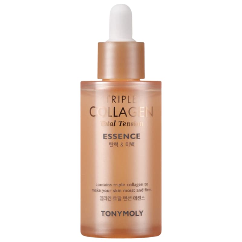 TONYMOLY triple collagen Total Tension Essence 1.69 fl.oz/50ml (Data De Validade : 2028.04) Colágeno Triplo , Niacinamida E Fórmula Adicional De Vitamina C