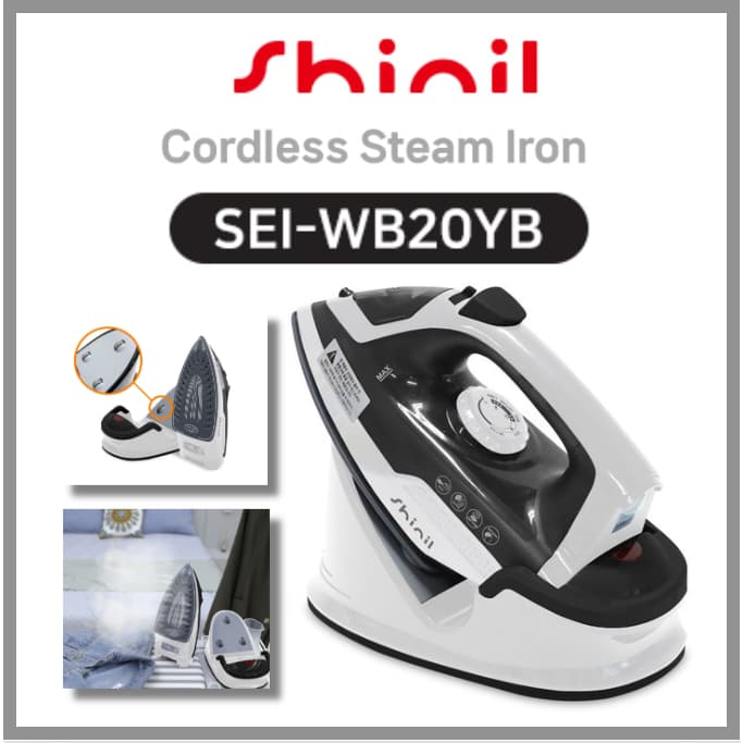 Ferro A Vapor Sem Fio Shinil KOREA SEI-WS40D/WB20YB