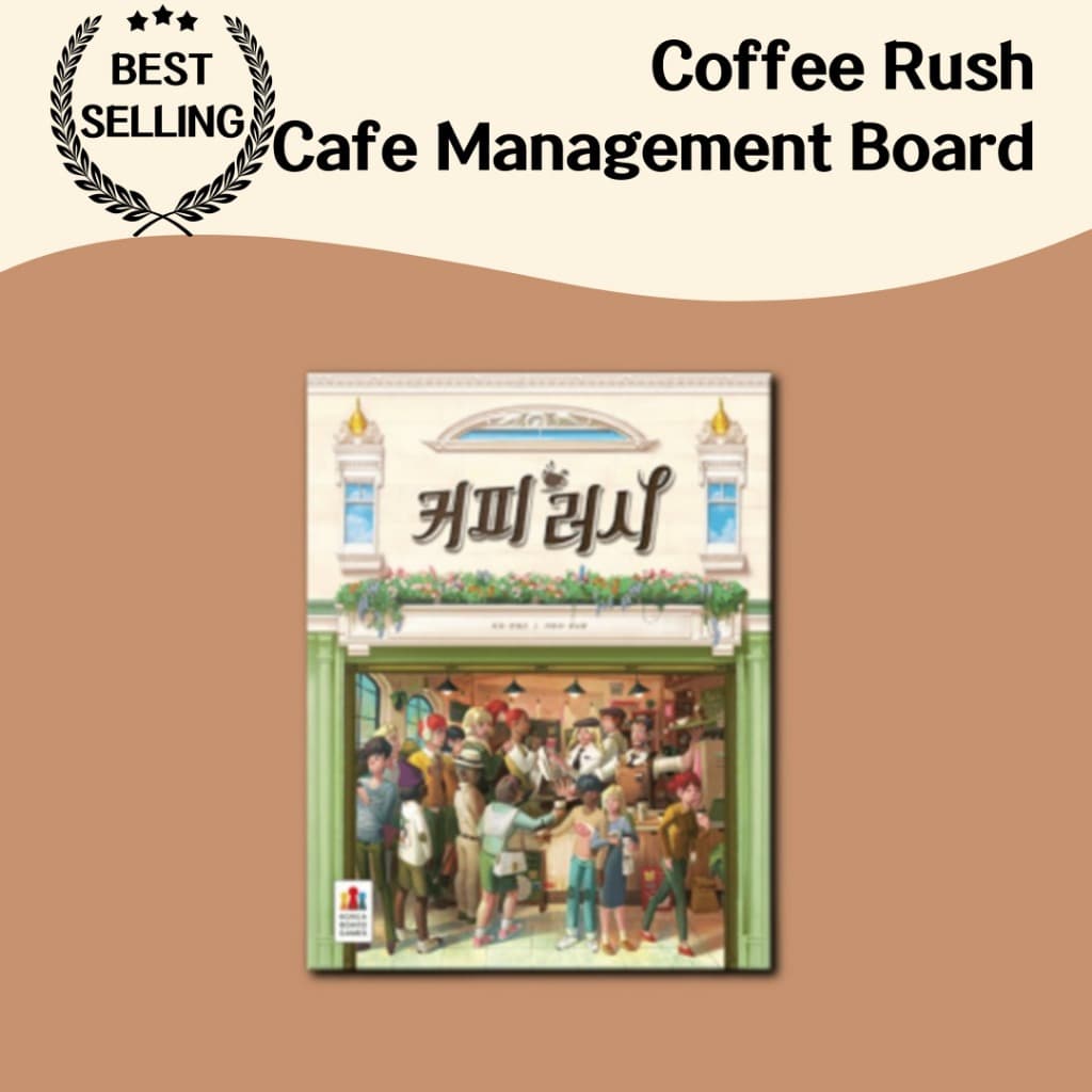 coffee Rush cafe management Board game-Festa Em Casa Com Amantes De Café , Família E Amigos , Jogo Criativo De Estratégia , Simulação De Gerenciamento Melhoria social , Pensamento Econômico