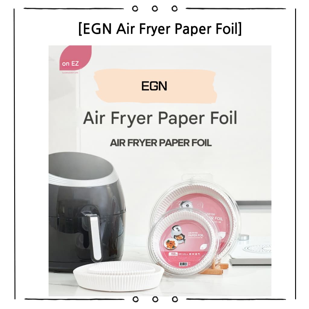 Forros De Papel Para Fritadeira EZn air 60 Folhas Fáceis De Cozinhar Crocantes Sem Óleo ! Forro Redondo Descartável À Prova De Graxa De Ar |