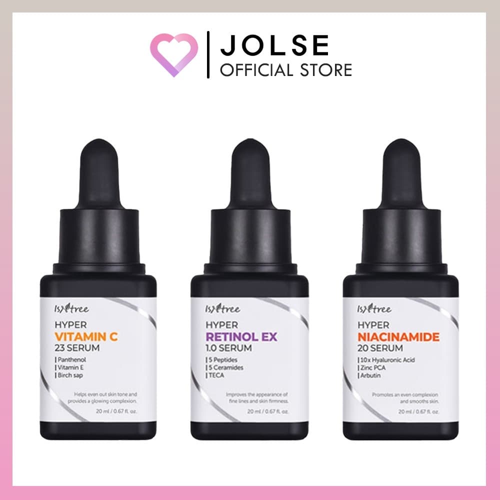 Isntree Hyper Niacinamida 20 Soro 20ml/Retinol Ex 1.0 Vitamina C 23