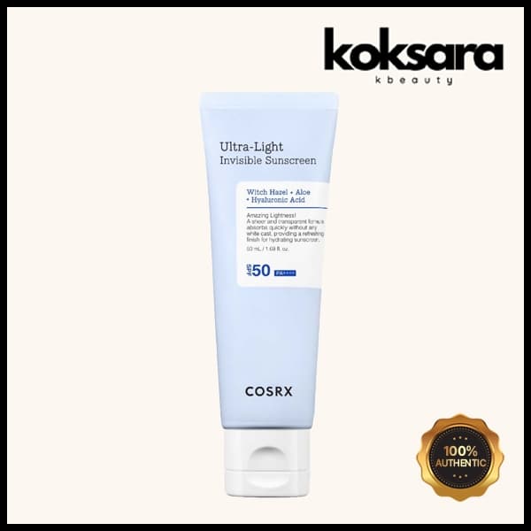 cosrx ultra-light invisible sunscreen spf 50+ pa++++ 50ml