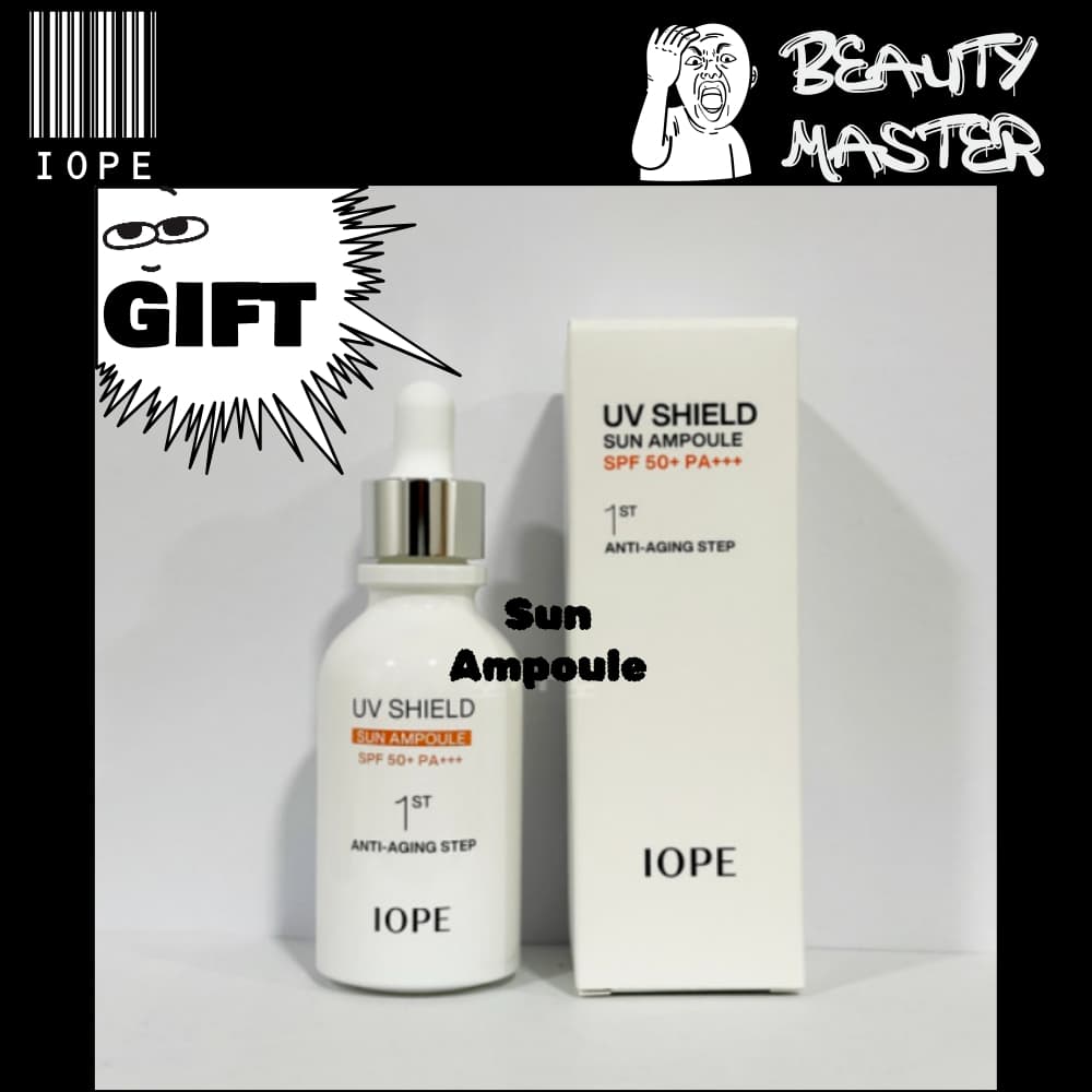 [IOPE] UV Shield Sun Ampoule PA+ filtro solar facial protetor solar coreano protetor solar 50 fps sunless protetor solar