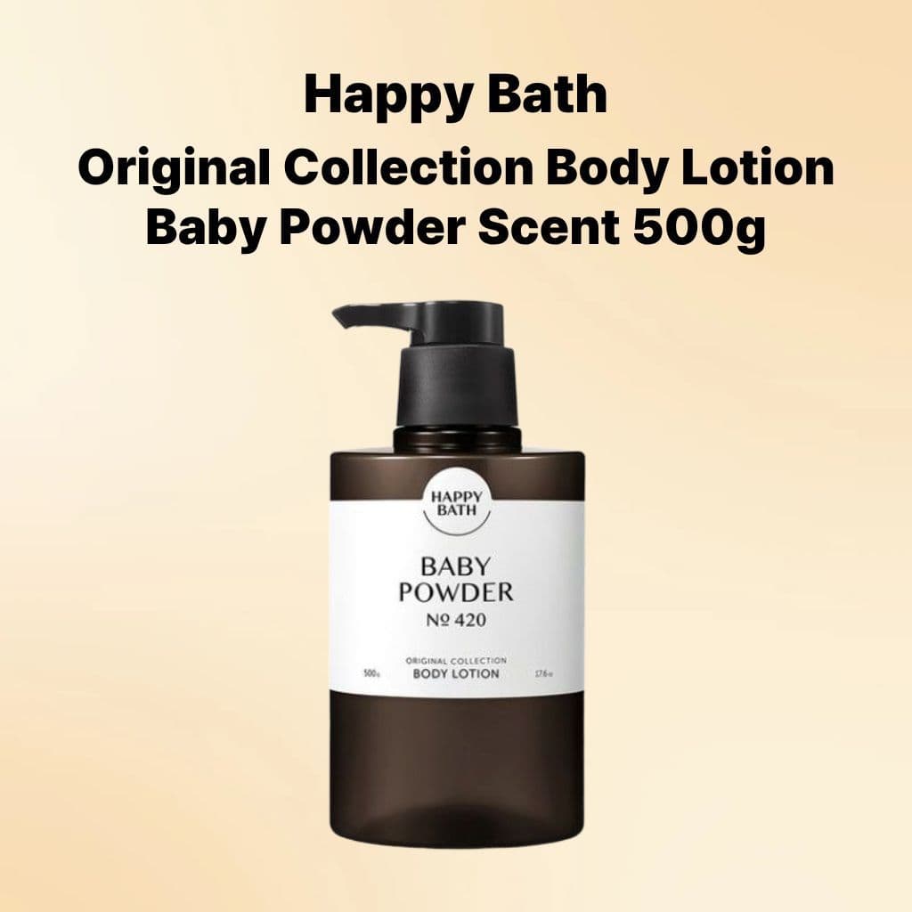 [Happy Bath] Coleção Original Loção Corporal Perfume Em Pó Para Bebê 500g Hidratante Suave Cuidados Corporais K-Beauty