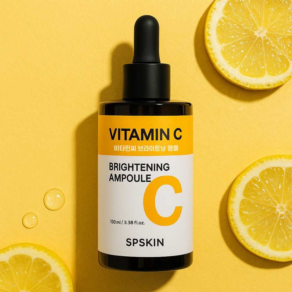 SPSKIN Fabricado Na Coreia Vitamina C Ampola Funcional Iluminadora 100ml/Clareamento E Cuidados Com Rugas