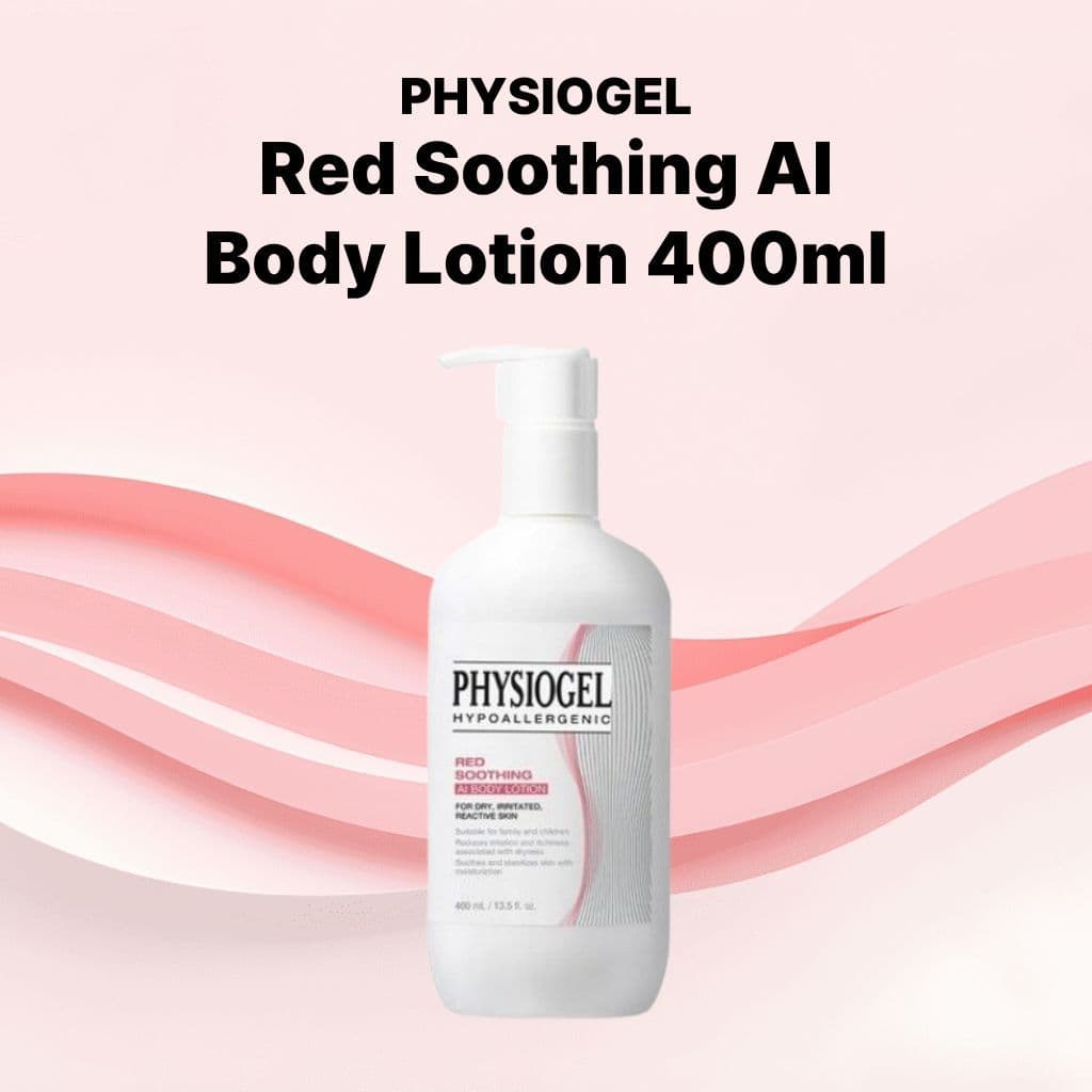 PHYSIOGEL Red Calmante AI Loção Corporal 400ml Hidratante Pele Sensível Cuidados Corporais K-Beauty