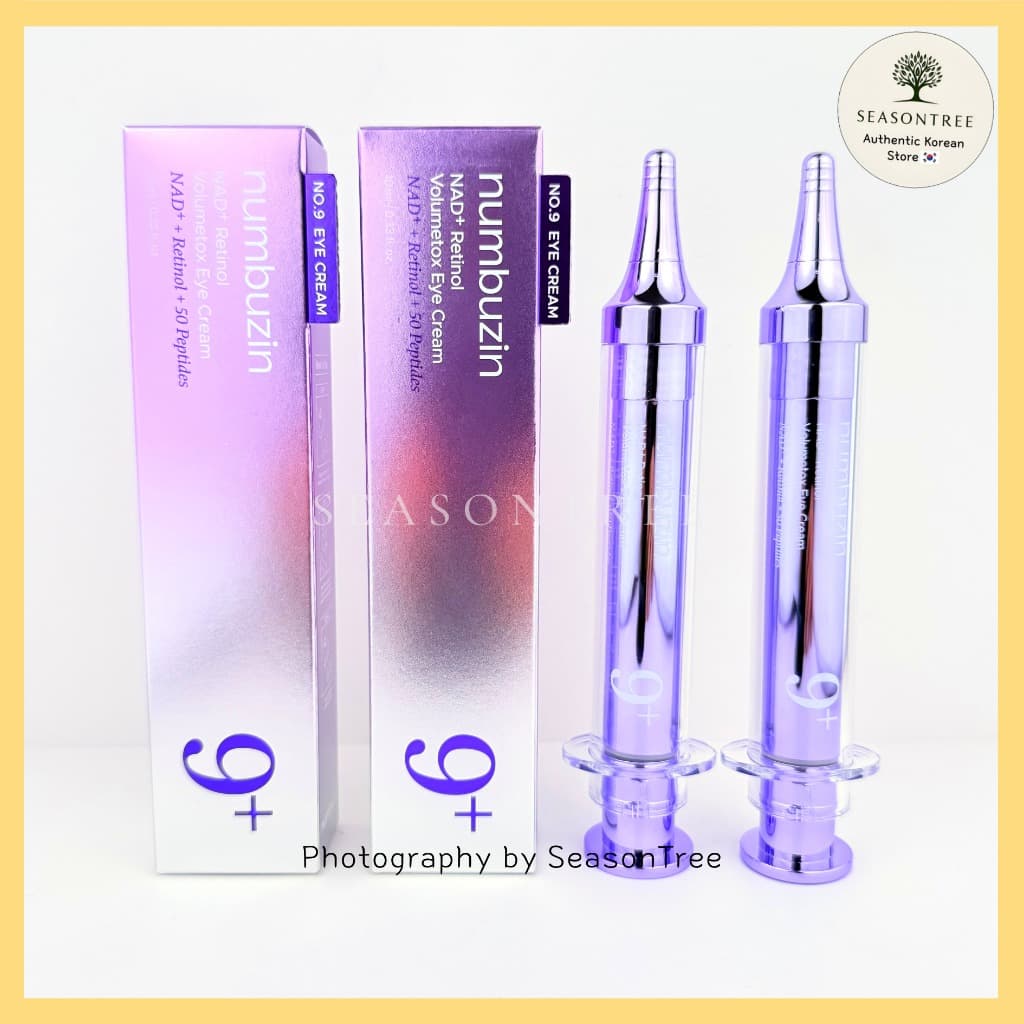 [Numbuzin] Creme de Olhos No.9 NAD Retin-A Volume Shot (10ml / 10ml+10ml) – Efeito Lifting e Anti-idade Coreano