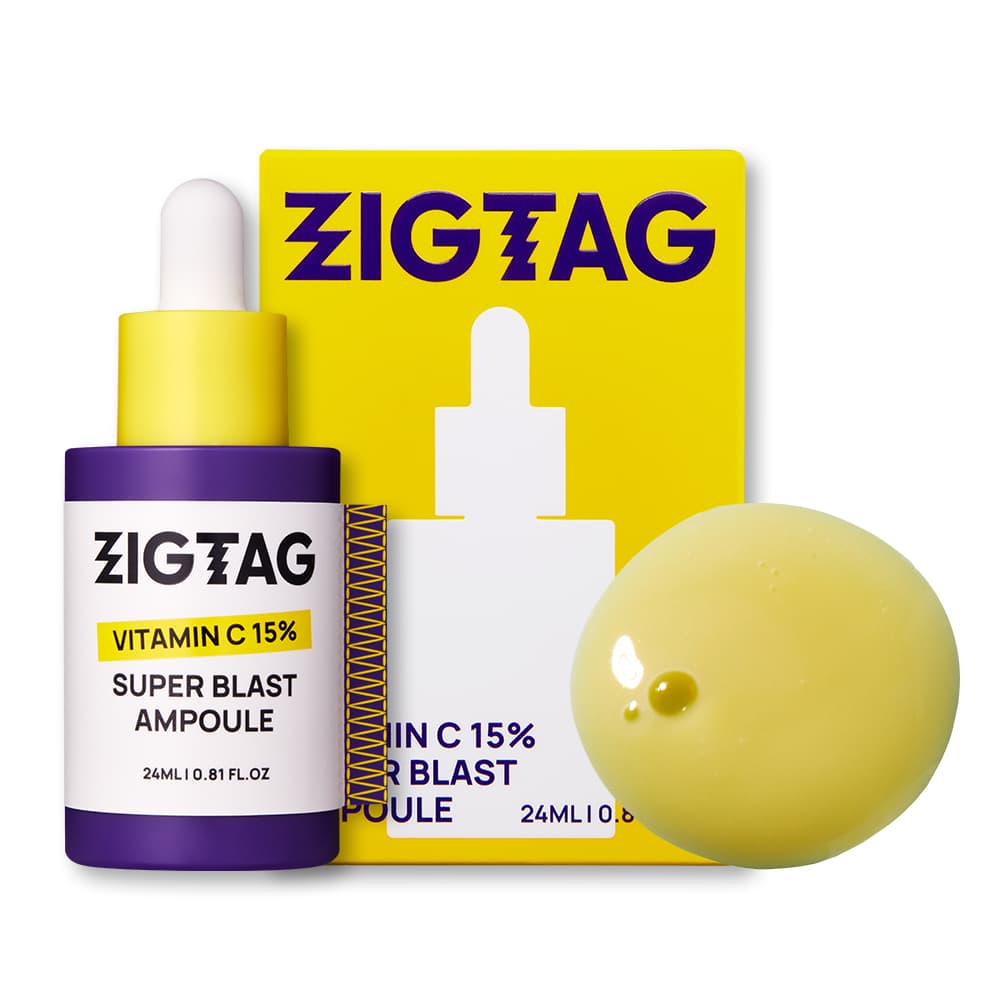 [ZIGTAG] Vitamina C 15 % Super Blast Ampoule Serum 24ml , Clareador De Manchas Escuras , Cuidados Com A Pele Coreanos