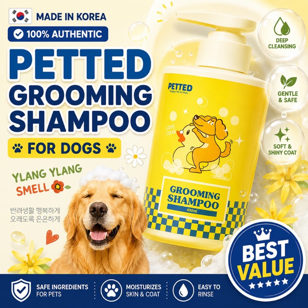 Shampoo PETTED Para Cuidar De Cães 400ml Coreia