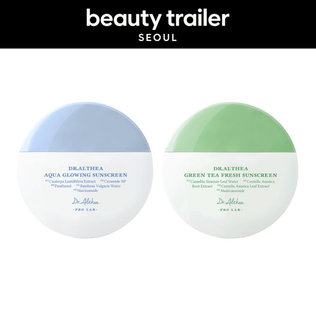 [Dr.Althea] Aqua Glowing Sunscreen, Green Tea Fresh Sunscreen SPF50+ PA++++, 45ml