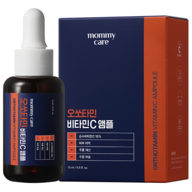MOMMY Care Orthotamin Premium Vitamina C Ampola 14ml Brilho Tom Cuidados Niacinamida Glutationa Soro Facial Coreano Com 