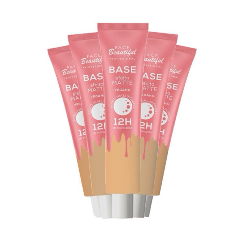 Base Líquida efeito matte Face Beautiful 25g