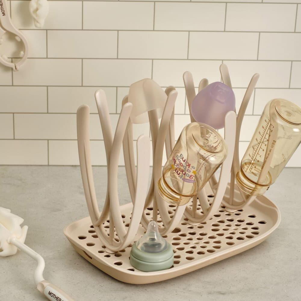 Rack De Secagem De Mamadeira Dobrável Mother-K 1 Conjunto De Suporte Sem BPA Para Acessórios De Alimentação De Bebê