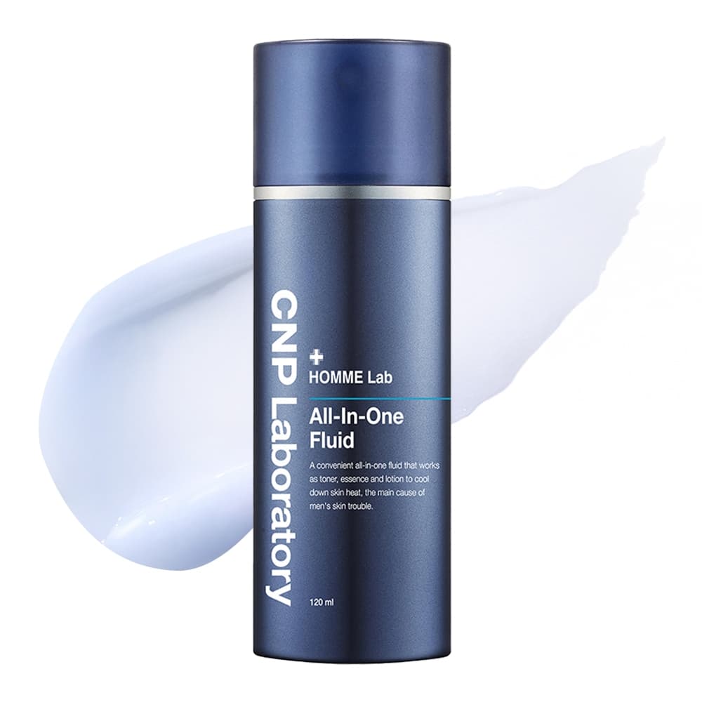 【CNP】 Fluido Multifuncional Homme Lab All-In-One Fluid 120ml | Calmente, Anti-Idade e Efeito Cooling