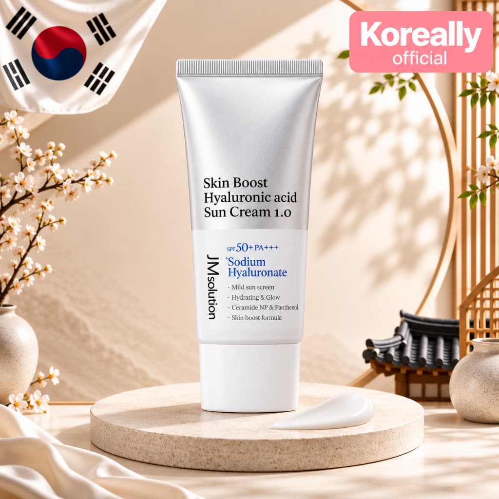 JMsolution Skin Boost Creme Solar De Ácido Hialurônico 1.0 Fps50 + PA + Protetor Hidratante Facial