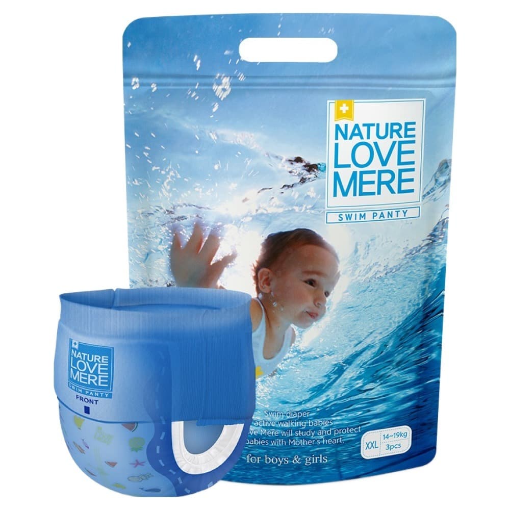 Natureza Amor Mere Calças De Natação Fralda XXL Tamanho 3 Contagem Unisex Piscina Descartável Nadar Água Jogar Praia À P