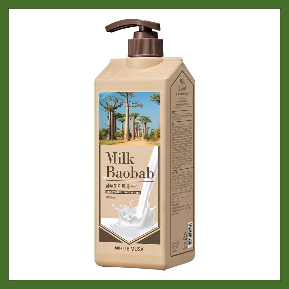 Milk Baobab Perfume Shampoo Almíscar Branco 500ml Hidratante Cuidados Diários Com Os Cabelos