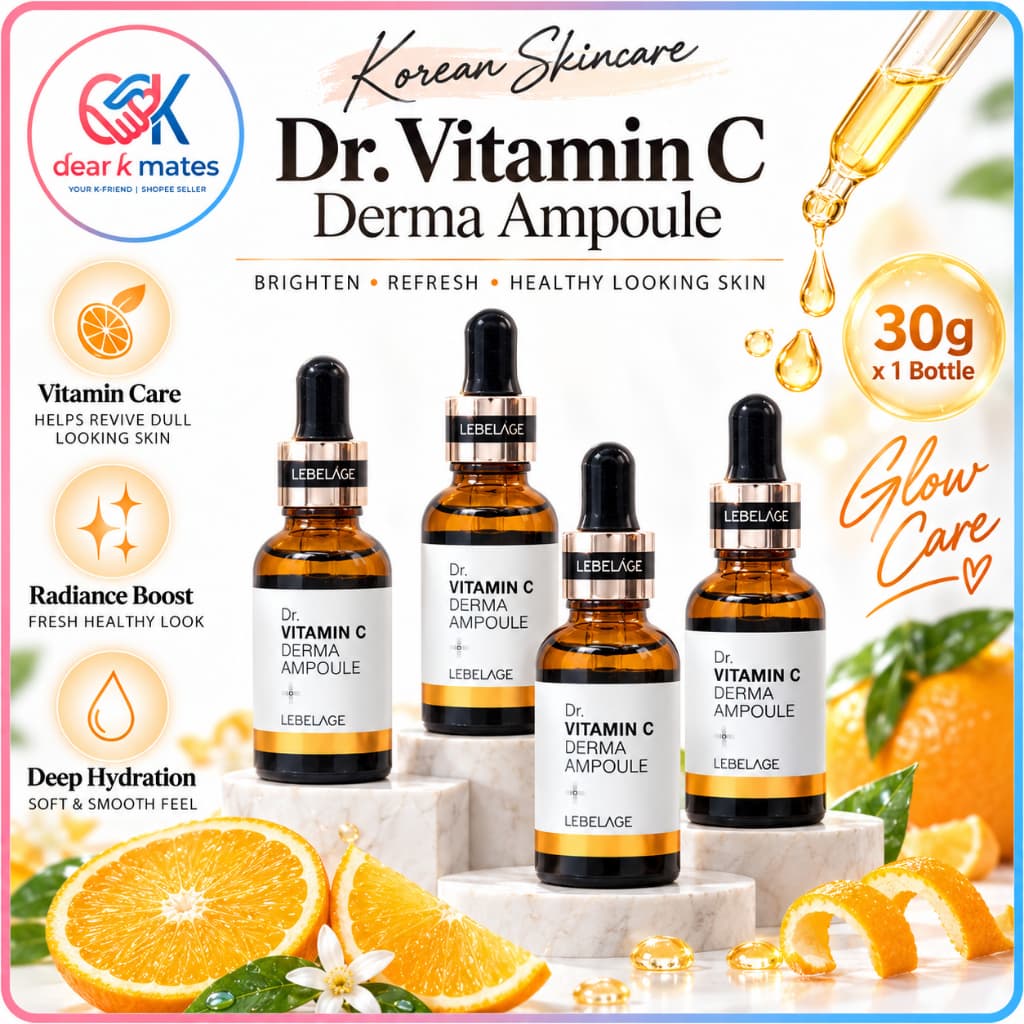 LEBELAGE Coreano Dr . Ampola Derma De Vitamina C 30g Soro Facial Hidratante Iluminador K-Beauty Skincare