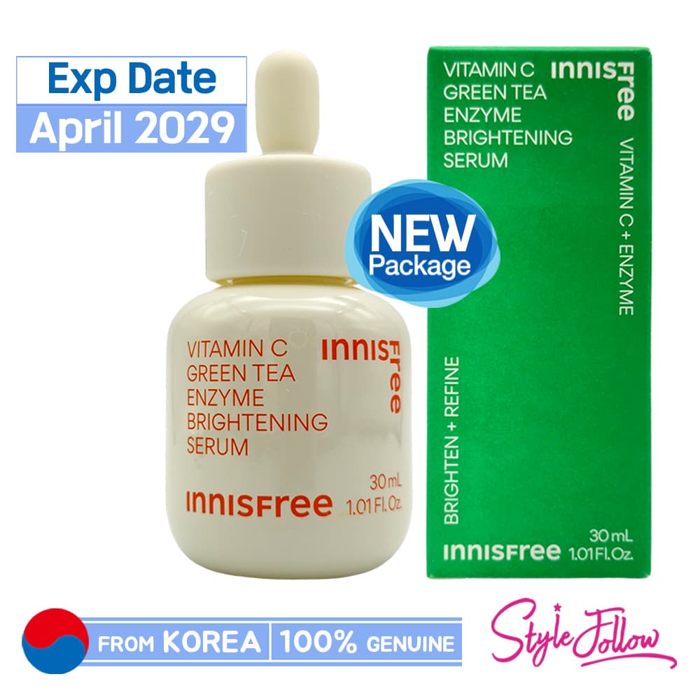 [INNISFREE] Soro Iluminador Enzimático De Chá Verde Com Vitamina C 30ml/50ml