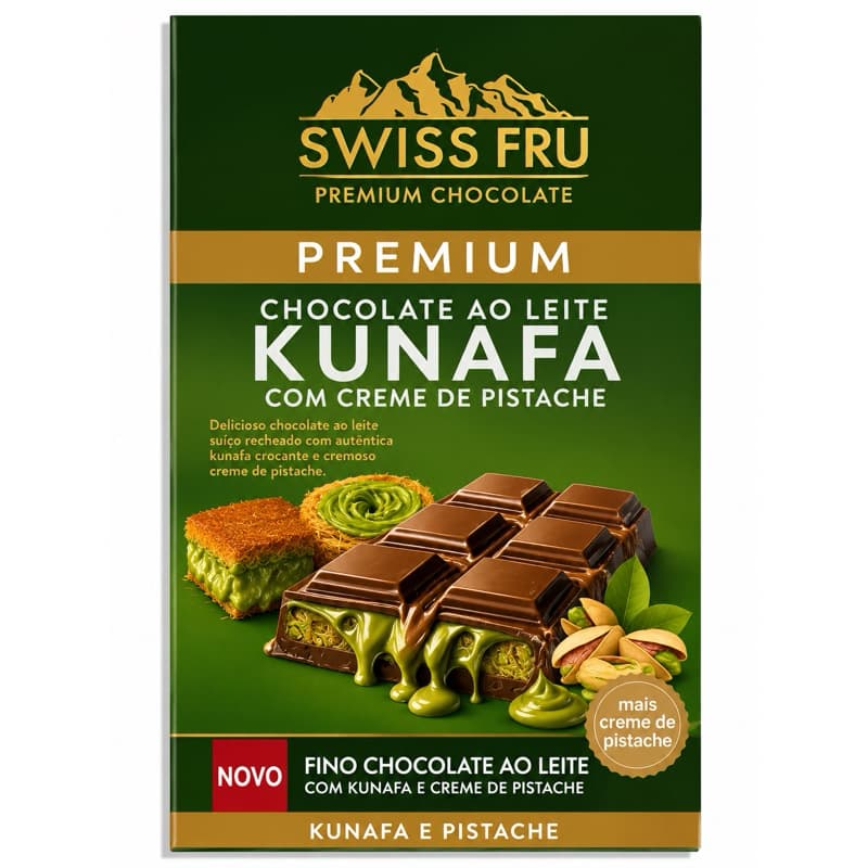 Chocolate Dubai O original Pistache Premium Ao Leite Recheado Cremoso 150g  Importado Gourmet