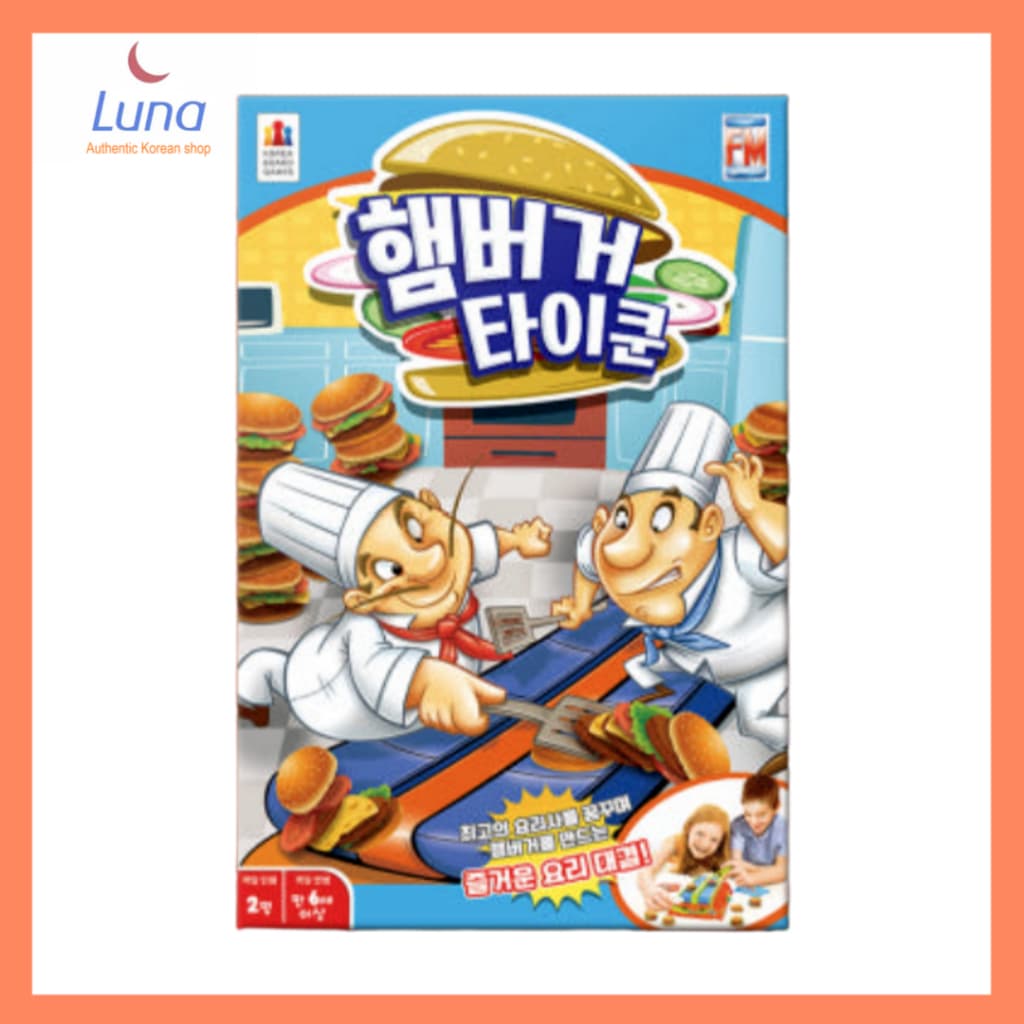 [Jogos De Tabuleiro Da Coreia] Jogo Hamburger Tycoon , Burger Mania , Diversão Para A Família , Estratégia