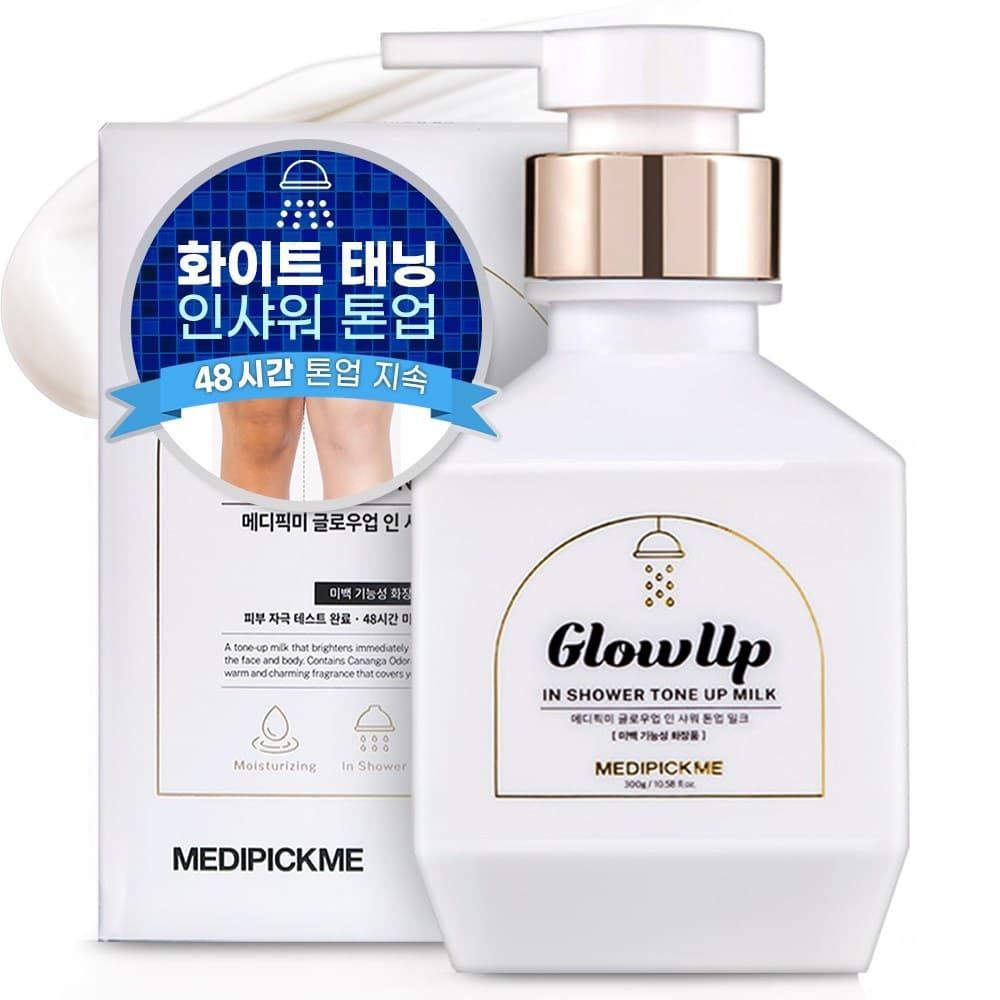 MEDIPICKME Leite Tonificante Glow Up In Shower 300g | Corporal Hidratante Para Rosto E Corpo Cuidados Corporais Coreanos
