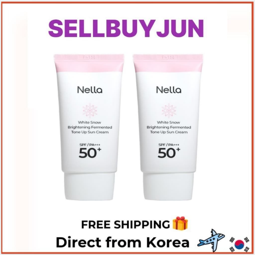 [NELLA] Conjunto De Creme Solar Tonificante Fermentado Radiante 50g 2 Unidades | Cuidados Solares Faciais Radiantes Diár