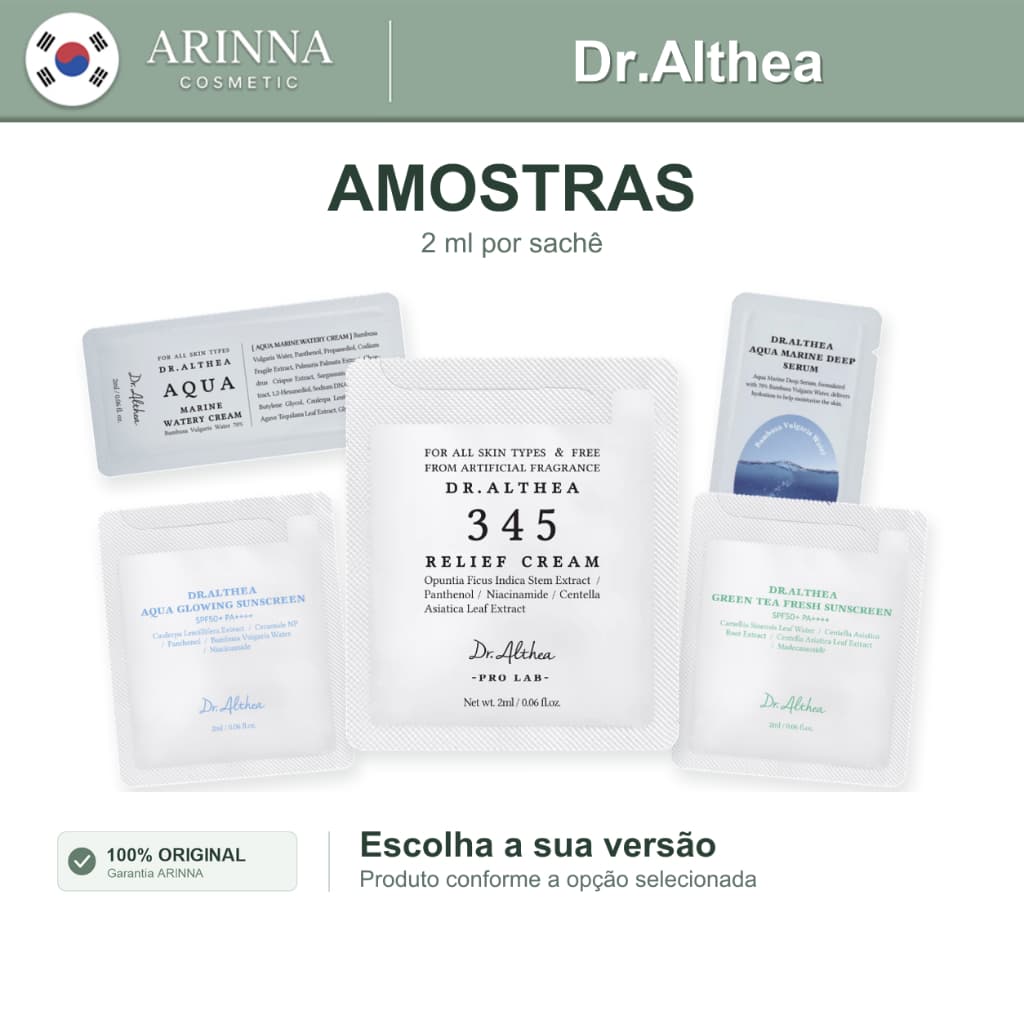 Dr.Althea 345 Relief Cream 50ml ou Amostras 2ml | Creme, Sérum e Protetor Solar