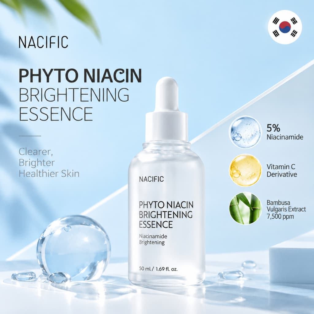 [NACIFIC] Essência Iluminadora Phyto Niacina 50ml | 5 % Niacinamida + Derivado De Vitamina C Hidratante Glow