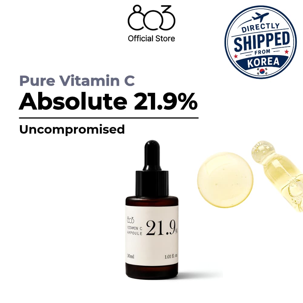 [803] Ampola Pura De Vitamina C 21.9 % 30ml-Soro Iluminador De Alta Potência Com Bakuchiol E Glutationa , Elasticidade C