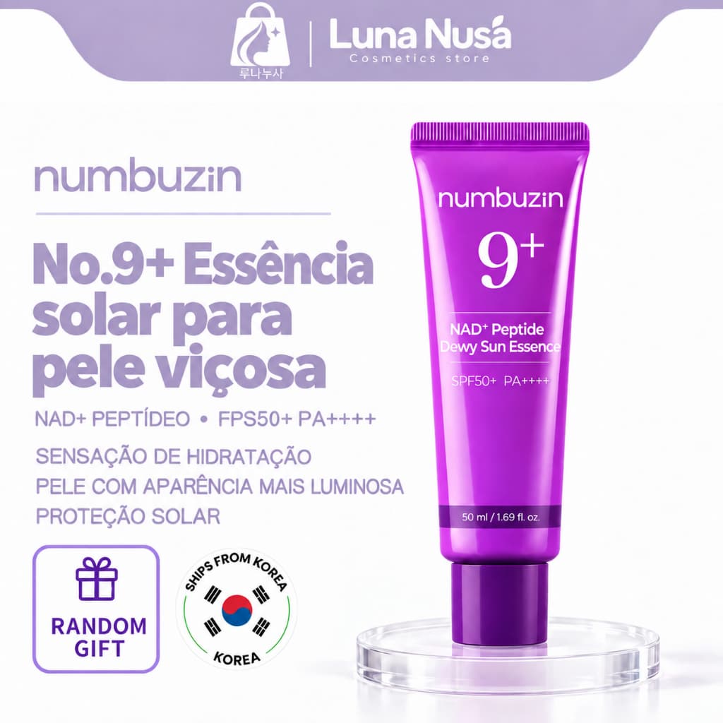 [Envio Na Coreia] Numbuzin No . 9 NAD + Protetor Solar Reafirmante 50ml
