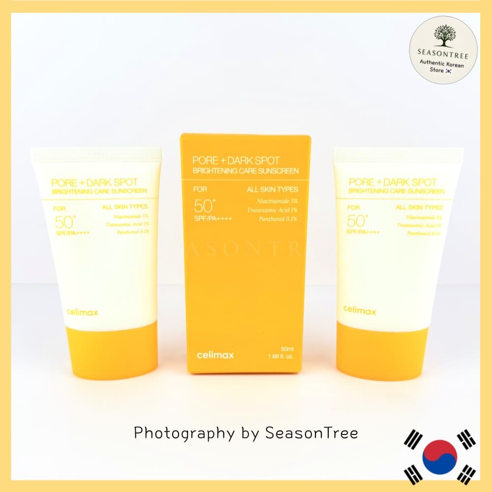 [Celimax] Creme Solar Iluminador Pore + Manchas Escuras (50ml/50ml + 50ml)-Cuidados Solares Faciais