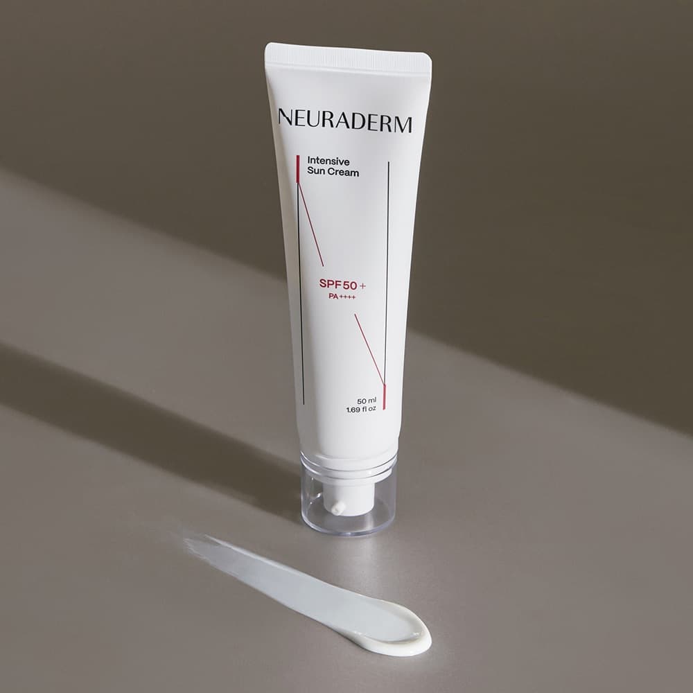 NEURADERM Creme Solar Intensivo SPF50 + PA + 50ml 1pc Protetor Coreano Proteção UV Hidratante Leve Cuidados Solares Diár